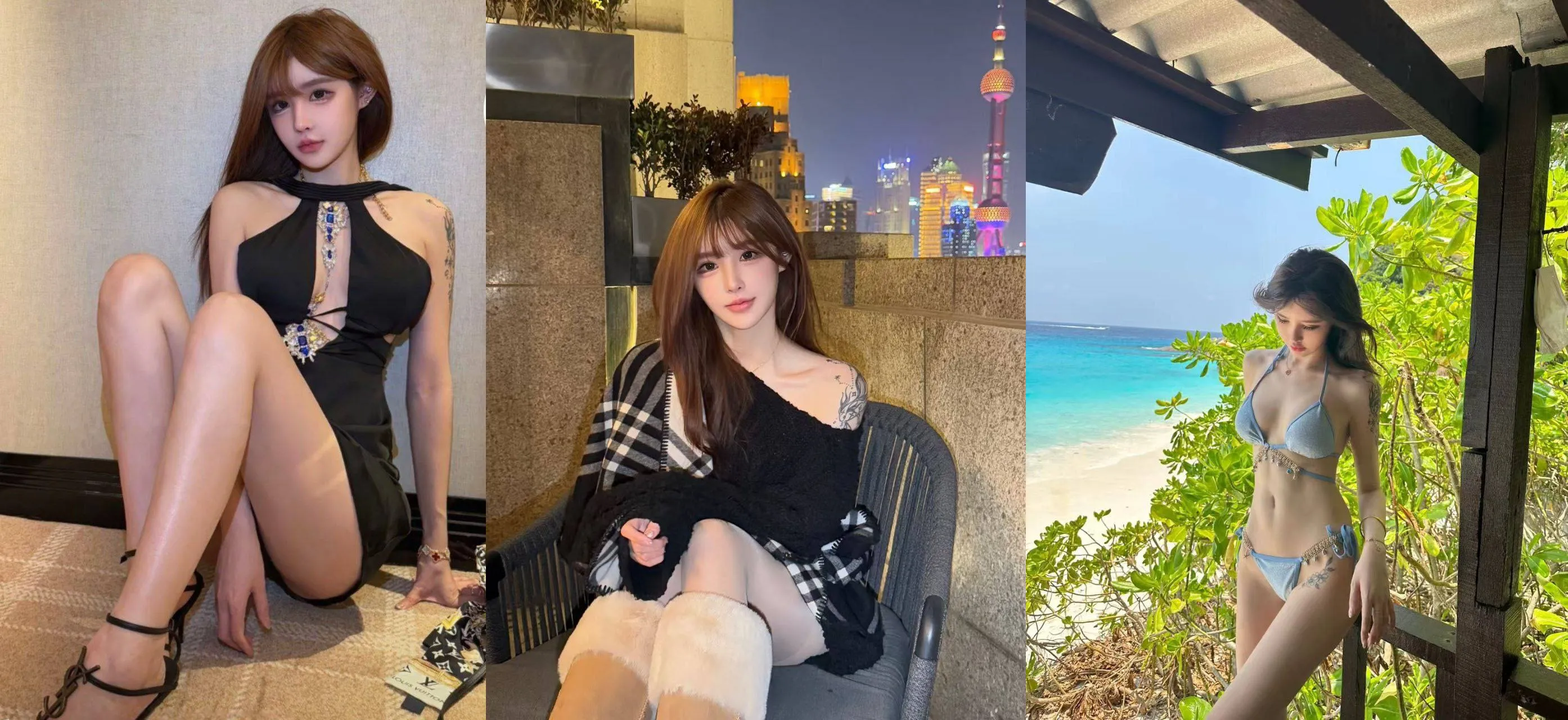 高颜值大长腿抖音网红反差女友 果然女神在金主爸爸面前都是小母狗 